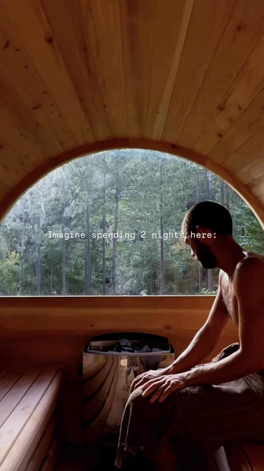 Cedar hot tub under the stars